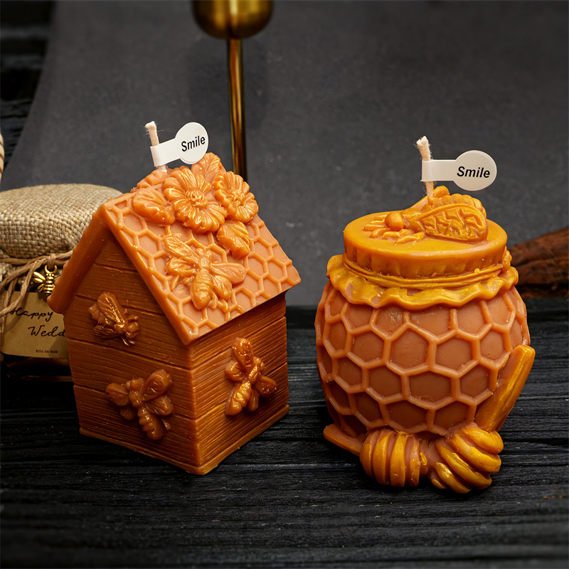 3D 벌집 기둥 실리콘 캔들 몰드 DIY 꽃 벌꿀 항아 - Potsticker Mold 리뷰 및 가격