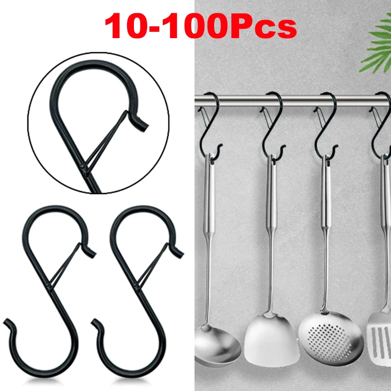 10 /100pcs 금속 교수형 후크 S 모양의 옷걸이 - Cast Iron Corn 리뷰 및 가격