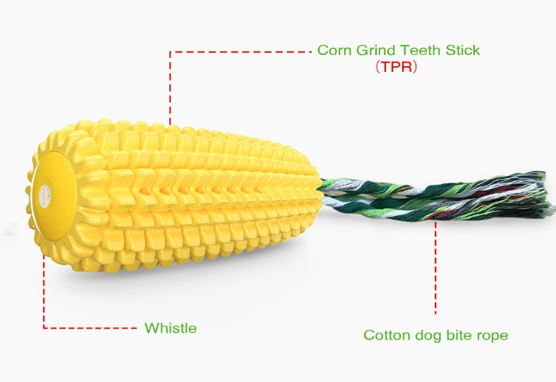 인기 있는 내구성 좋은 고무 콘도그 장난감, 물림 방지 - Corn Dog Stick 리뷰 및 가격